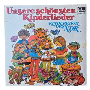 Unsere Schönsten Kinderlieder Vinyl Record Kinderchor Des 1963 German Kids Vtg